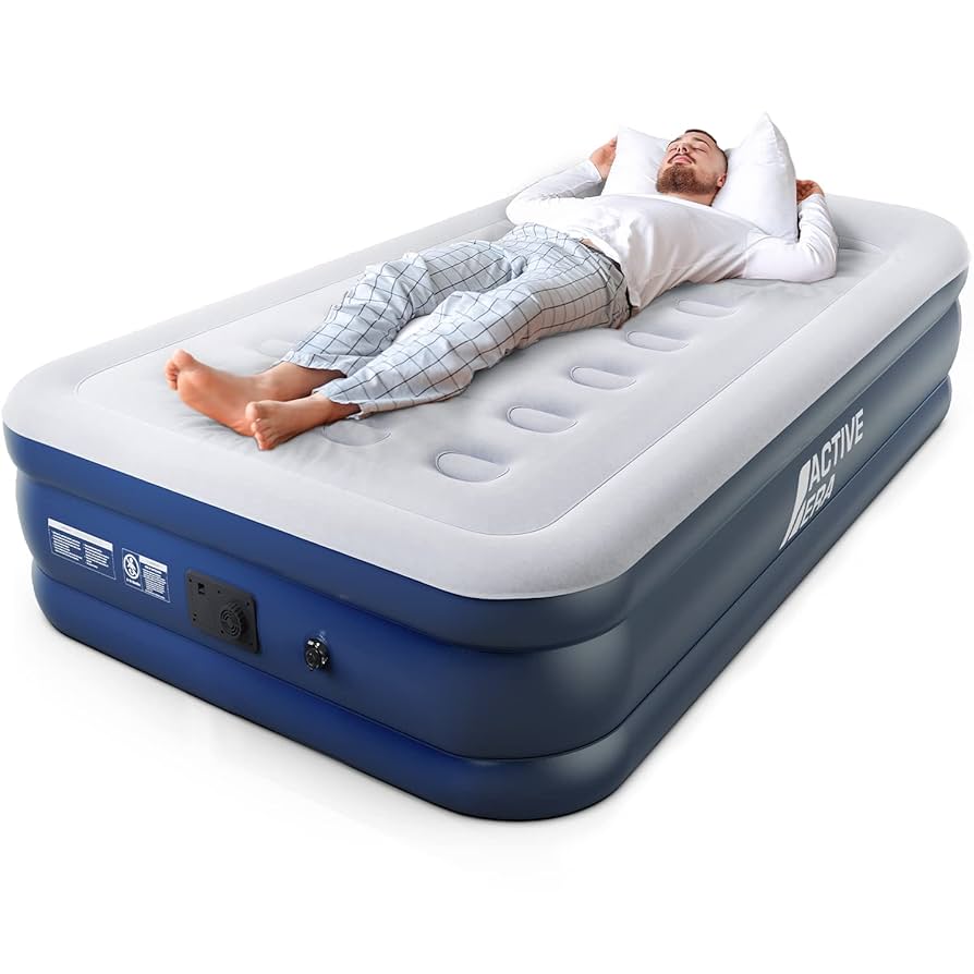 ACTIVE ERA PREMIUM AIR BED シングル Premium Single Air Bed – Grey/Navy | Free Delivery | Active Era